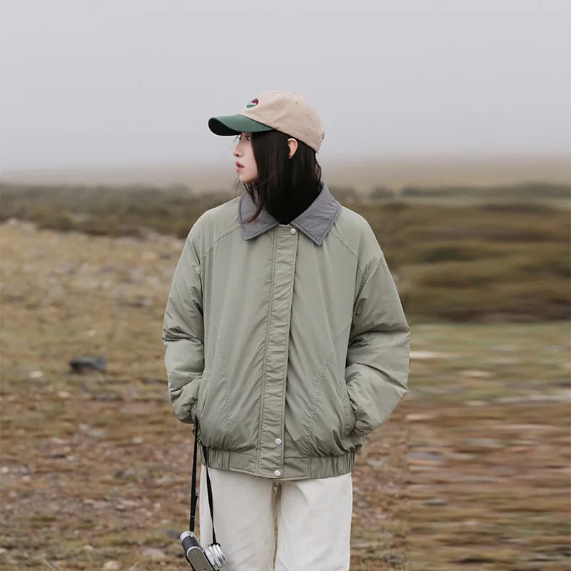 VILZSTUDIOS Simple Retro Bomber Jacket
