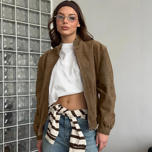 VILZSTUDIOS Vintage Retro Suede Jacket