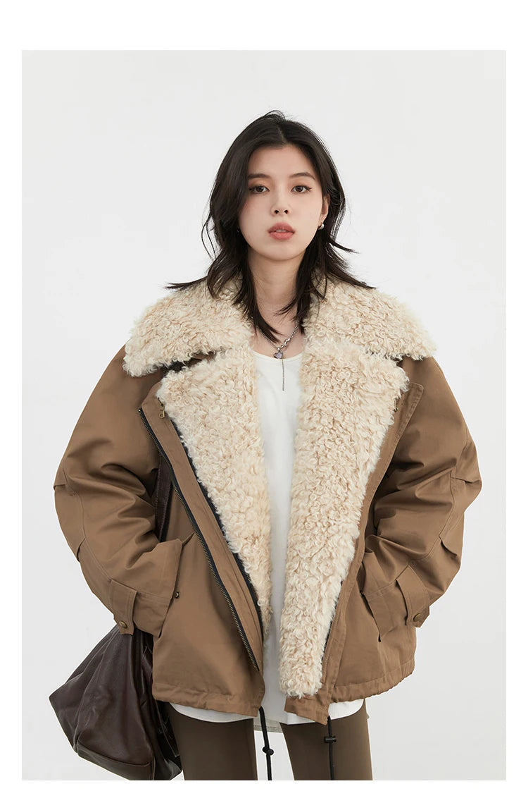 VILZSTUDIOS Chic Loose Retro Cotton Jacket