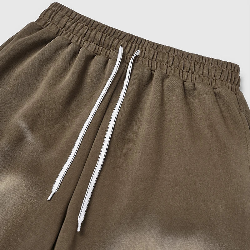 VILZSTUDIOS Washed Straight Wide Leg Casual Pants