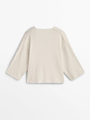 VILZSTUDIOS Loose V-Neck Sweater