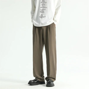 VILZSTUDIOS Black Comfortable Thin Straight Pants