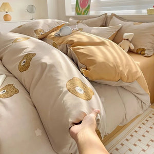 VILZSTUDIOS Luxurious Soft Twin-Queen Duvet Bedding Set