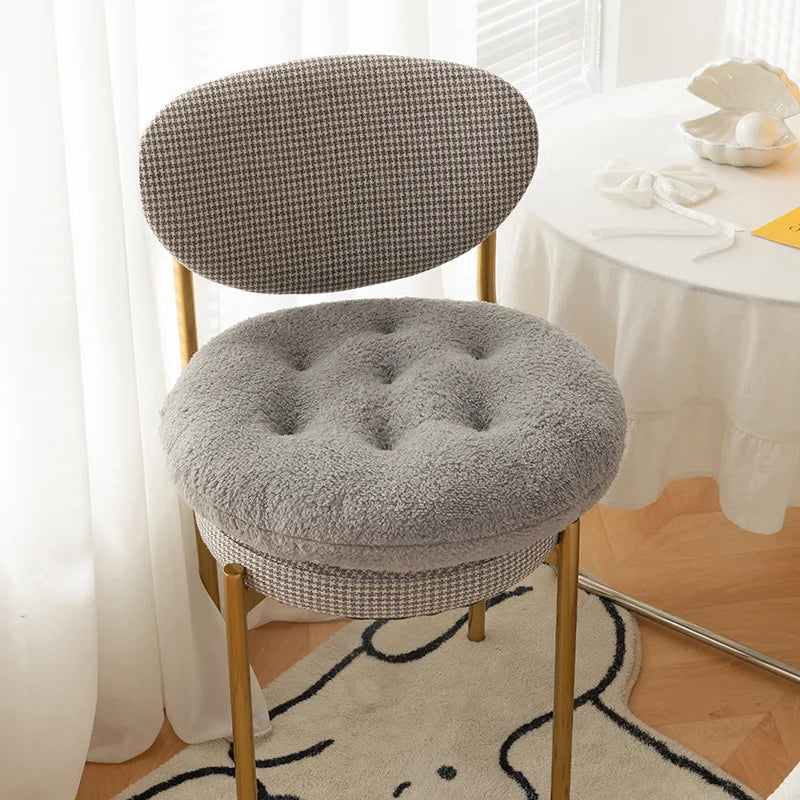 VILZSTUDIOS Soft Round Biscuit Shape Plush Cushion