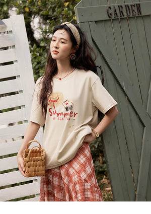 VILZSTUDIOS Stylish Summer Vibes Print T-Shirt