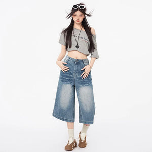 VILZSTUDIOS American Retro Loose Wide Leg Jeans