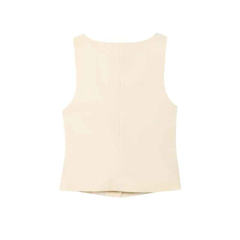 VILZSTUDIOS Classy Button-Up Vest