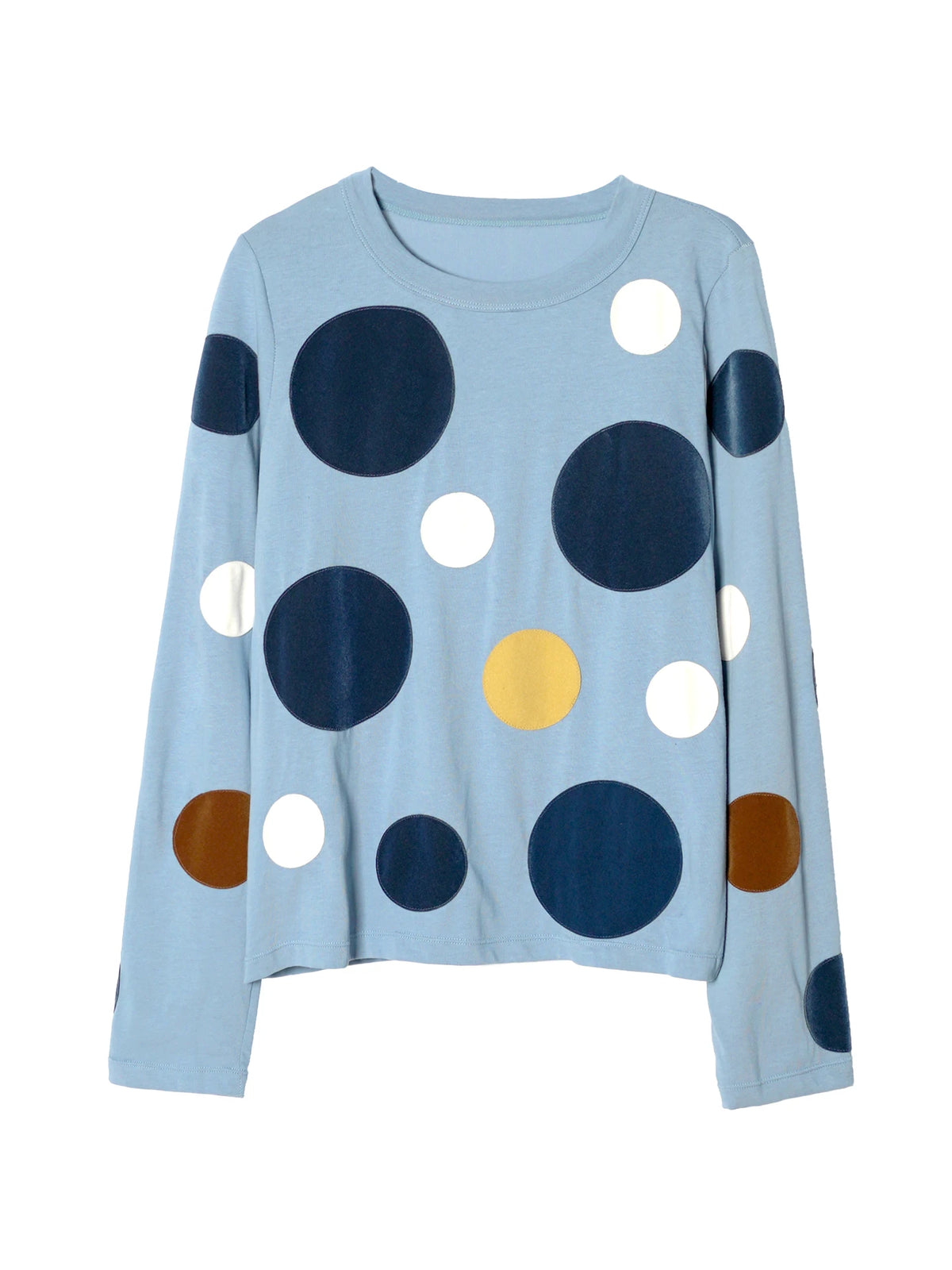 VILZSTUDIOS Adorable Blue Polka Dot Long T-Shirt
