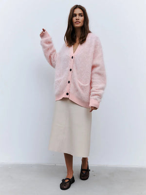 VILZSTUDIOS Soft Mink Velvet Cardigan