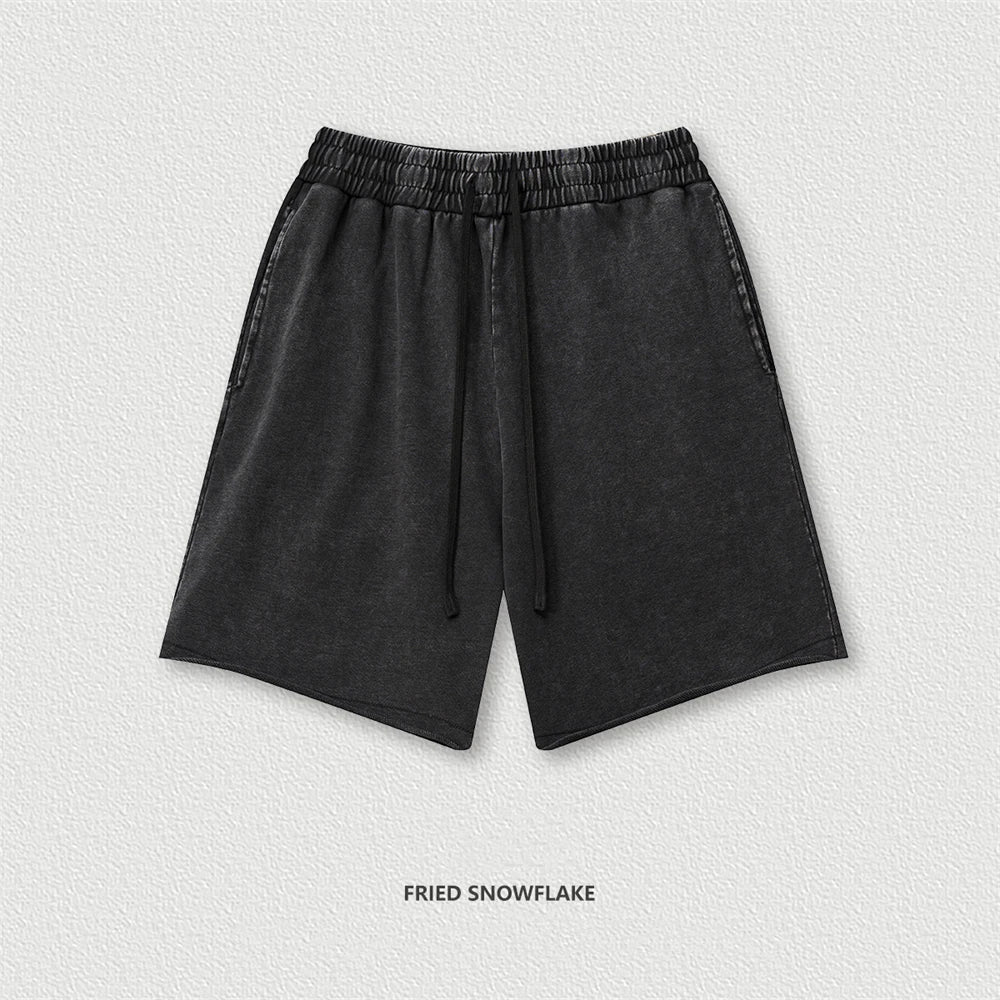 VILZSTUDIOS Vintage Retro High Street Distressed Shorts