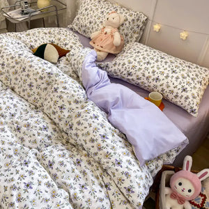 VILZSTUDIOS Soft Floral Duvet Bedding Set