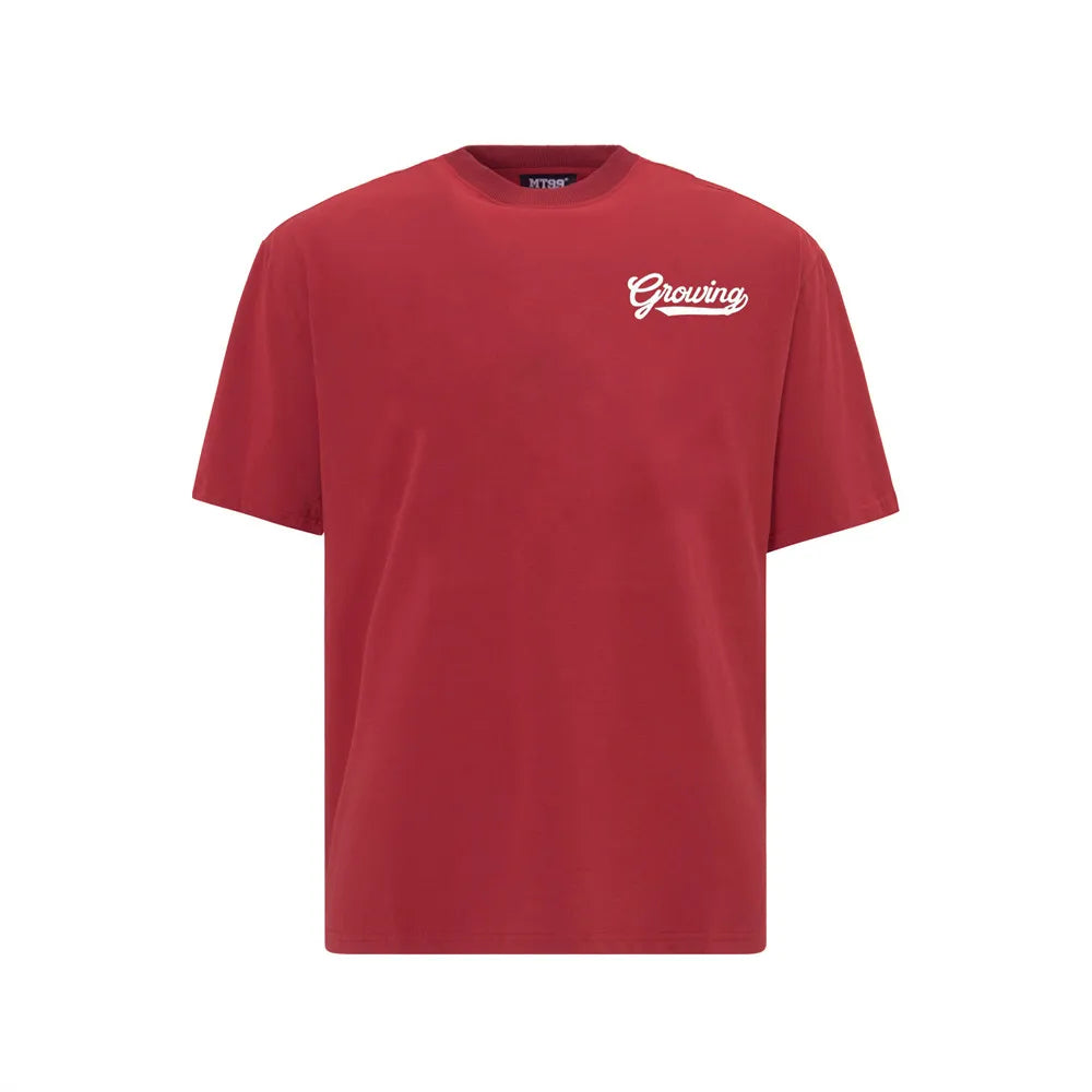 VILZSTUDIOS Casual Beaded Print Short Sleeve T-Shirt