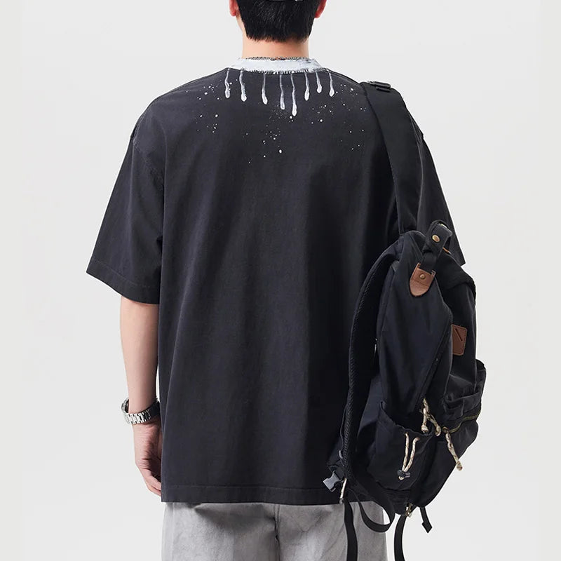 VILZSTUDIOS Loose Fit Casual Cotton T-Shirt