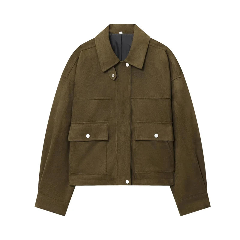 VILZSTUDIOS Faux Leather Oversized Jacket