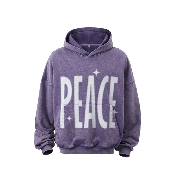 Vintage Washed Oversized Boxy Hoodie