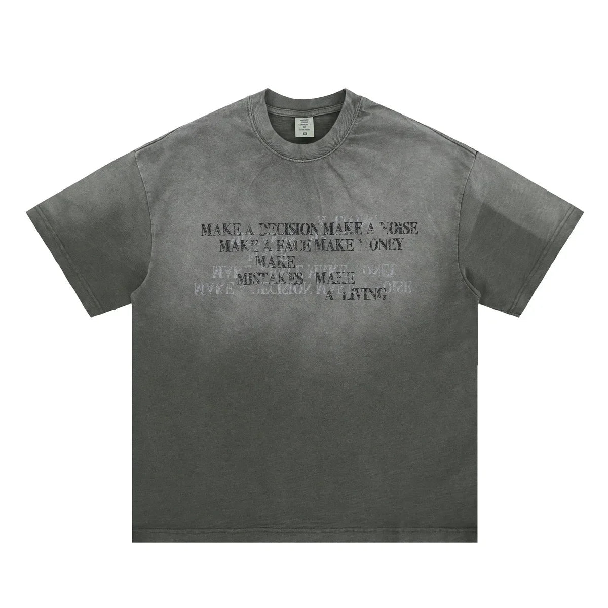 VILZSTUDIOS Vibrant Graphic Print Washed T-Shirt