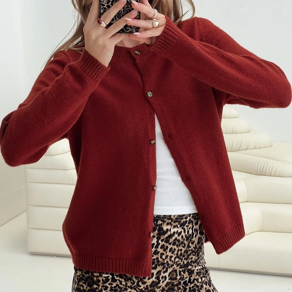Cozy Knitted Button Up Cardigan
