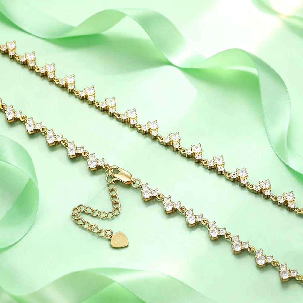 VILZSTUDIOS Triangle Shaped Zircon Necklace