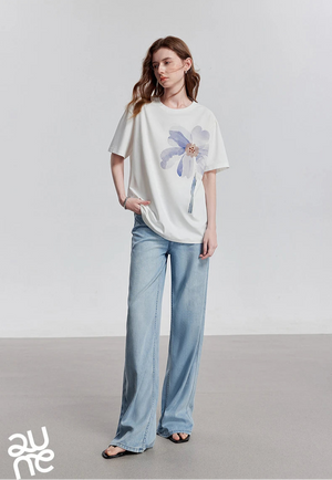 VILZSTUDIOS Stylish Short Sleeve Spring Women T-Shirt