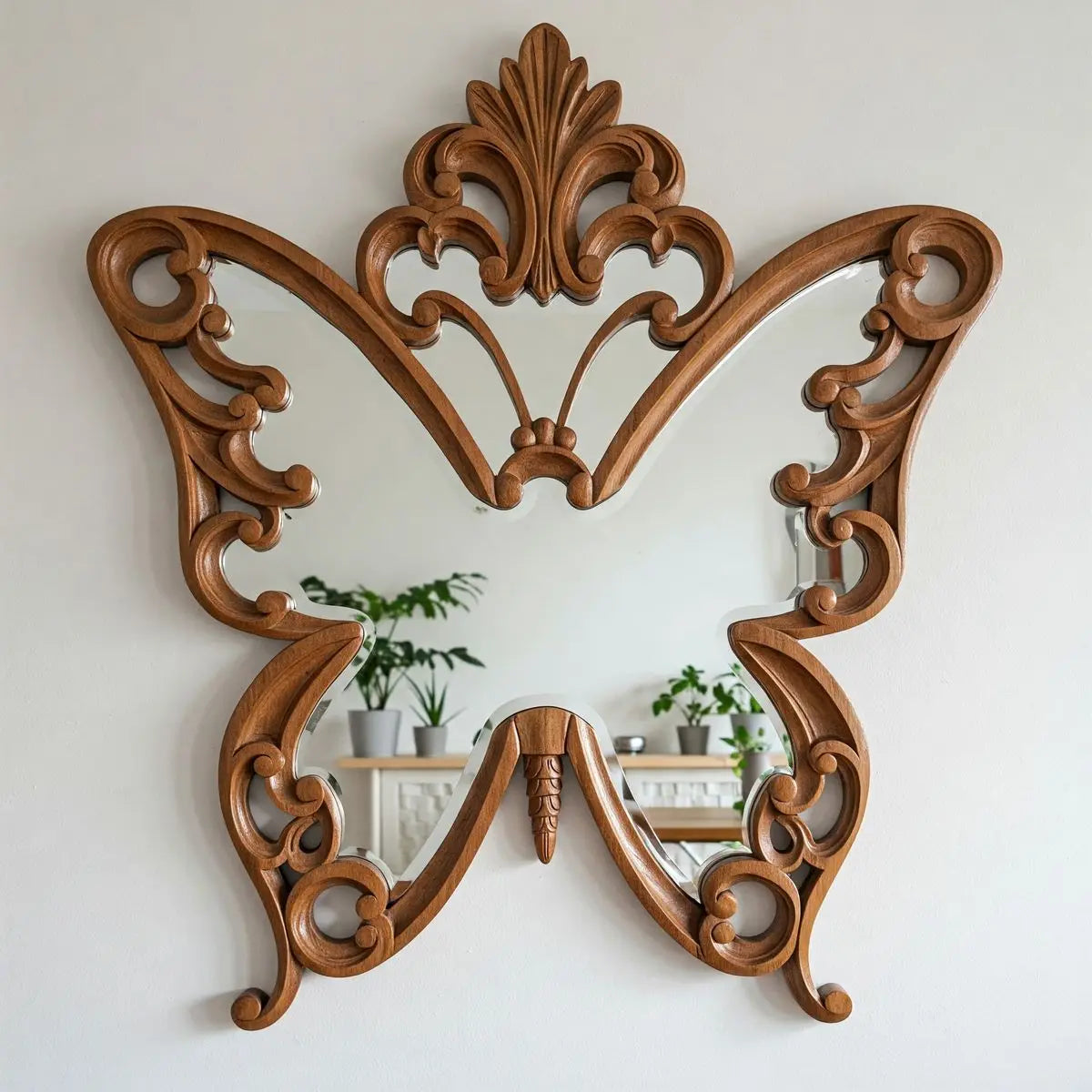 VILZSTUDIOS Irregular Big Decorative Mirrors Retro Luxury Bedroom Wall Make Up Mirror Vanity Aesthetic Girls Espelho Room Decoration