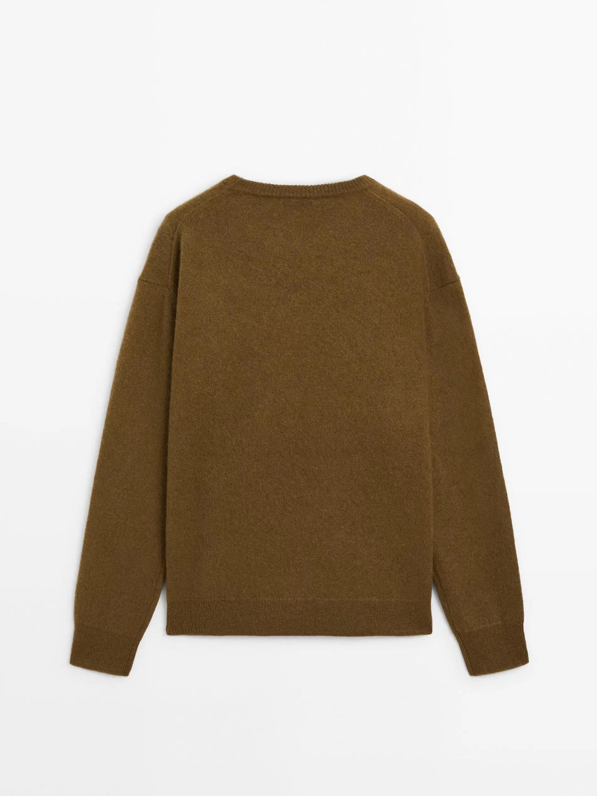 VILZSTUDIOS Brown Slouchy Round Neck Sweater