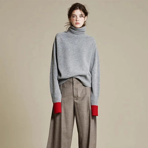 VILZSTUDIOS Turtleneck Cashmere Knit Sweater