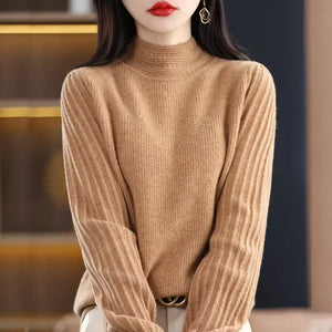 VILZSTUDIOS Cozy Knit High Collar Sweater