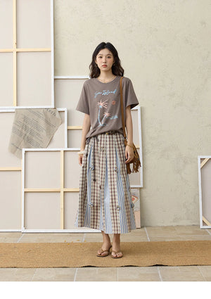 VILZSTUDIOS Loose Fit Summer Print T-Shirt