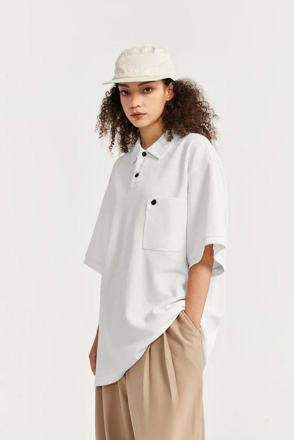 Klassisches schweres Piqué-Poloshirt für Herren