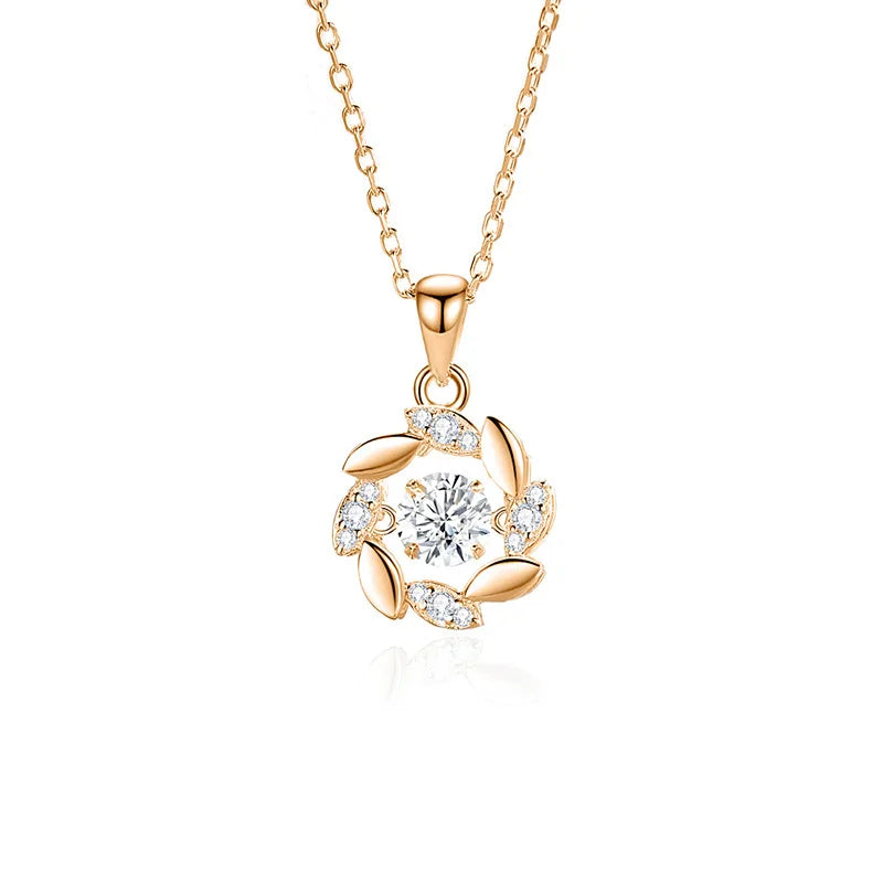 VILZSTUDIOS Round Moissanite Pendant Necklace
