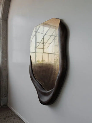VILZSTUDIOS Irregular Wall Mirror Living Room Modern Girls Men Bedroom Bathroom Luxury Funky Mirror Asymmetrical Espelhos Home Decorations