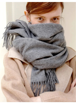 VILZSTUDIOS Winter Scarf Women  Wool Scarves Adult Scarves for ladies 100% Wool scarft women Fashion Cashmere Poncho Wrap