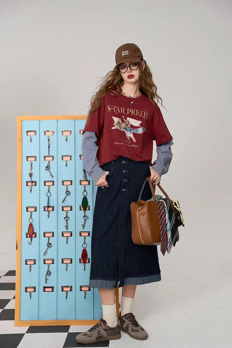 VILZSTUDIOS Retro Casual Flying Fox Top
