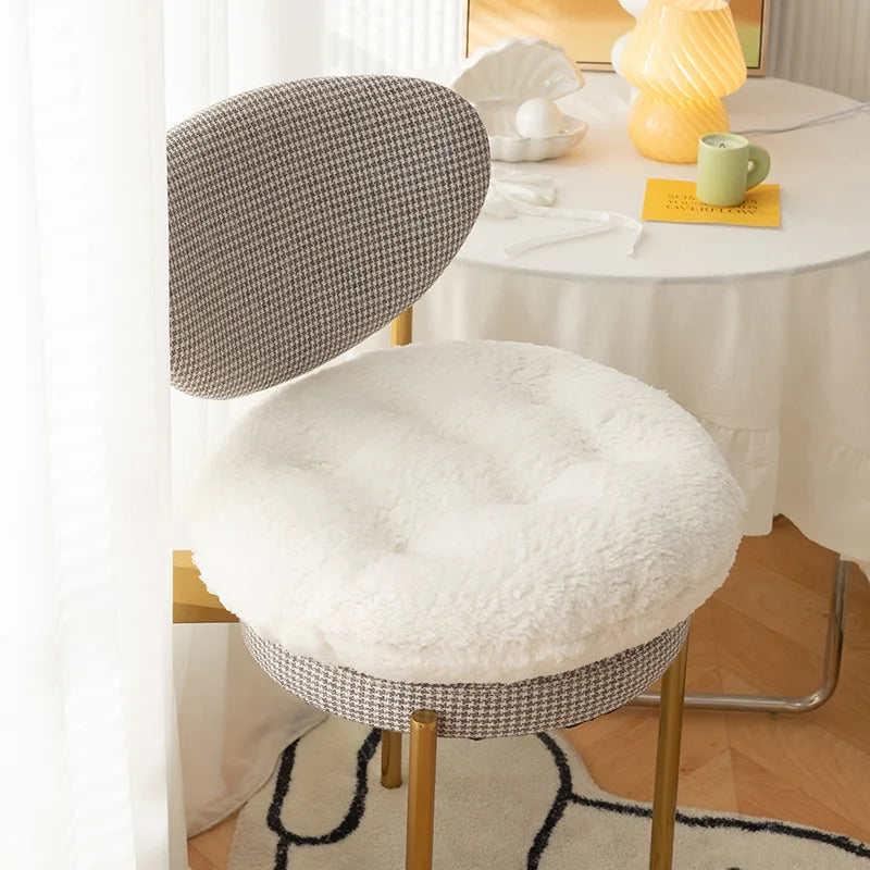 VILZSTUDIOS Soft Round Biscuit Shape Plush Cushion