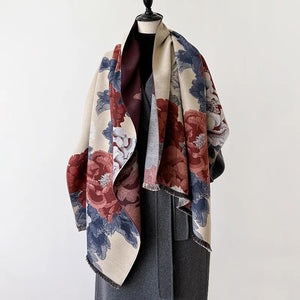 VILZSTUDIOS Two-Sided Jacquard Cashmere Scarf