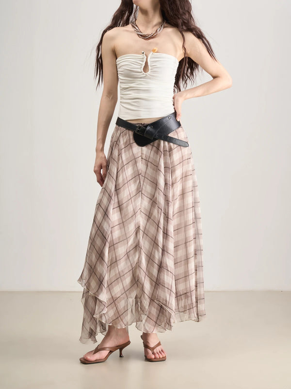 Luxury Ruched Strapless Crop Top