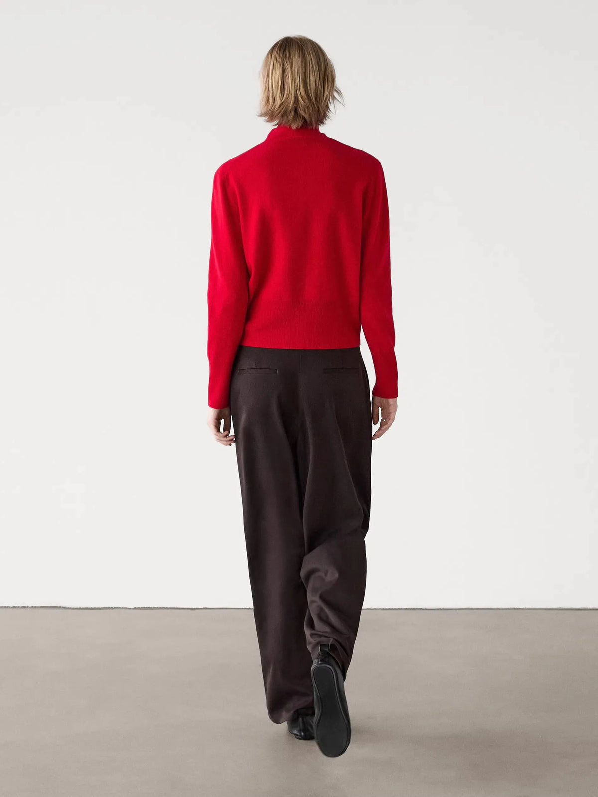 VILZSTUDIOS Minimalist High Neck Knit Cardigan