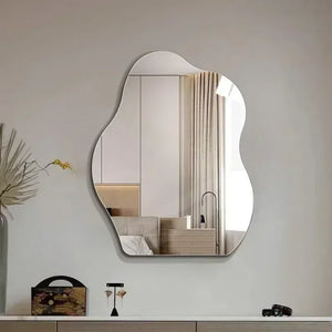 VILZSTUDIOS High Definition Acrylic Irregular Bathroom Mirror Wall Mirror Sticker Anti Shatter Non Glass Living Room Decorative Mirror