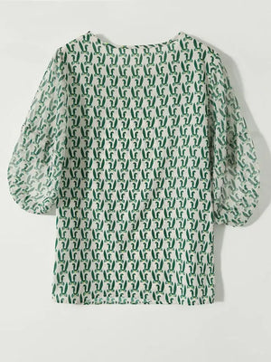 VILZSTUDIOS Versatile Loose Fit Chiffon Summer Blouse