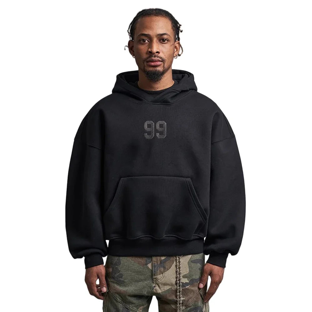 VILZSTUDIOS Embroidered 99 Front Pocket Hoodies