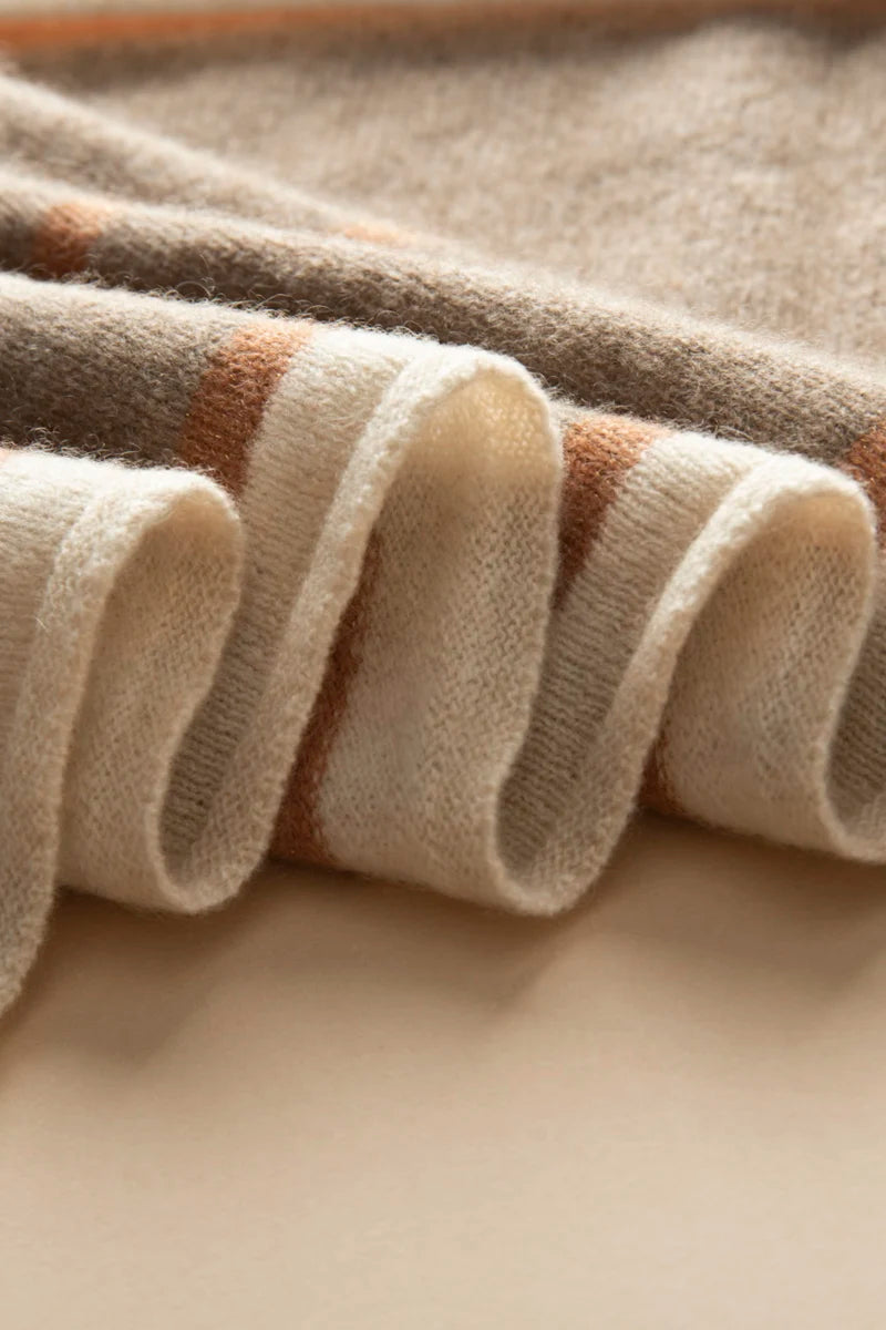VILZSTUDIOS A-class High-quality 100% Cashmere New Cashmere Scarf 100% Knitted Warm Neck-Protecting High-end Fashion Wild Color in Winter.