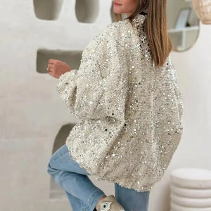 VILZSTUDIOS Sequin Loose Sleeve Jacket