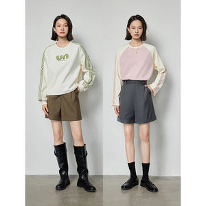 VILZSTUDIOS Comfortable High Waist Casual A-Line Shorts
