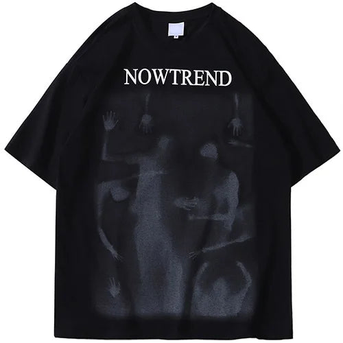 VILZSTUDIOS Shadow Graphic Loose T-Shirt