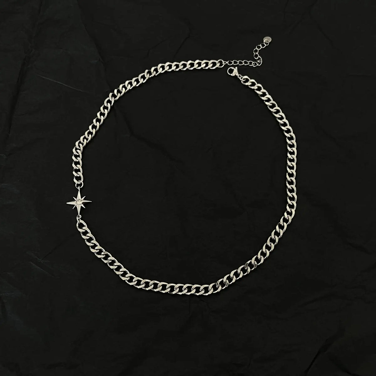 VILZSTUDIOS Men Cuban Link Titanium Steel Chain Necklace