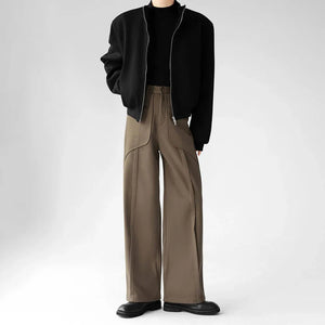 VILZSTUDIOS Luxury Woolen Wide Leg Casual Pants