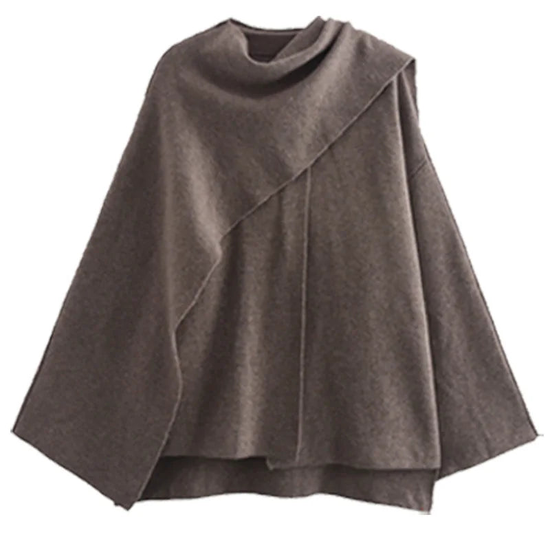 VILZSTUDIOS Elegant Knit Cloak Sweater