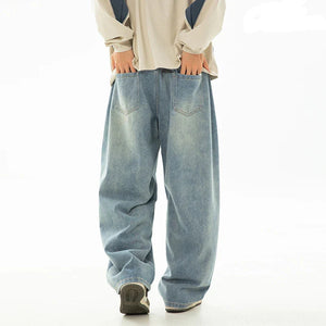 VILZSTUDIOS Retro Washed Oversized Split Structure Jeans