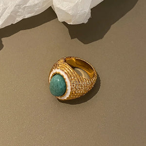 VILZSTUDIOS Geometric Vintage Open Finger Ring