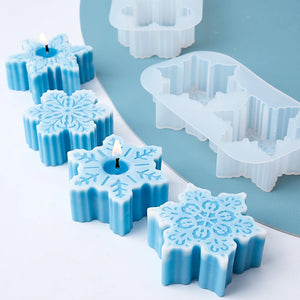 VILZSTUDIOS Silicone Snowflake Christmas Ornament Craft Mold